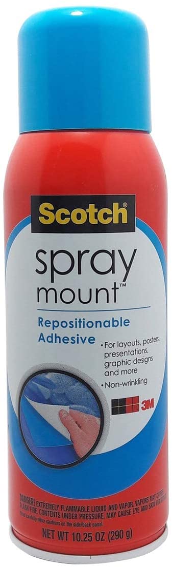 3M Scotch® Spray Mount 6065 Repositionable Adhesive 10.25 OZ 290g / 3M  SCOTCH® Spray Mount™