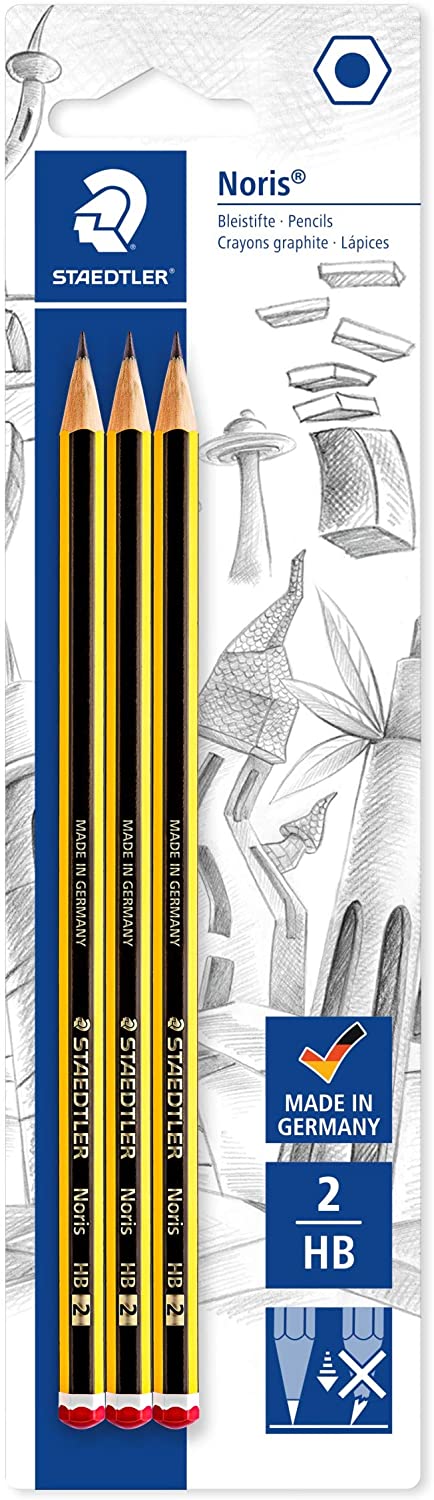 Staedtler 120-2BK3DA pencil Noris HB2, 3 ST, blister card