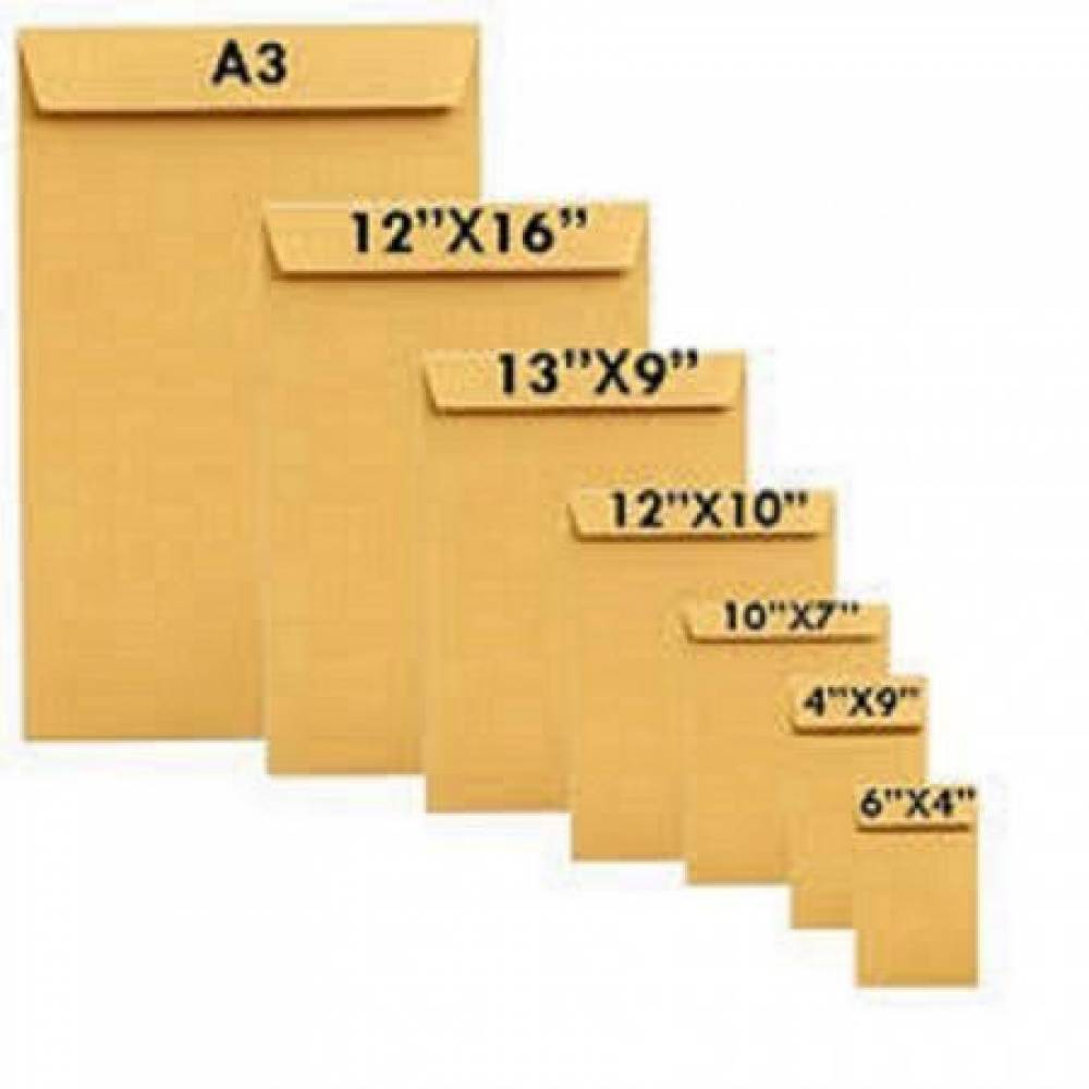 standard envelope size in inches