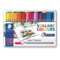 Triplus fineliner metal set 50 col JB