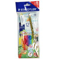 Staedtler – COLOR PENCIL, NORIS , SET OF 12 with BONUS PACK