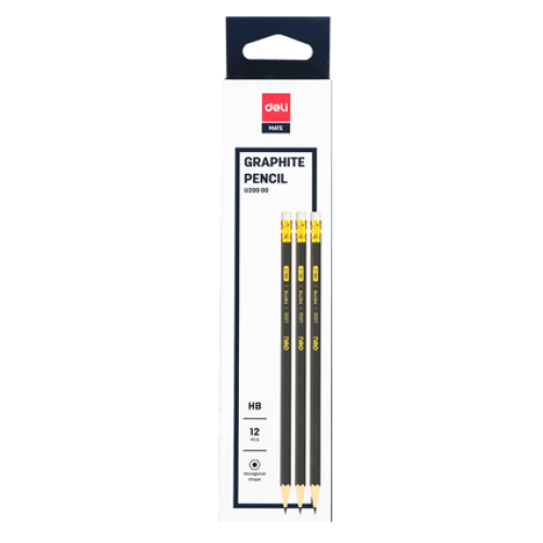 DELI Graphite Pencils for School 1 Box(12PCS) HB/2B Office Pencil