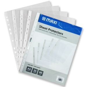 MAXI – PUNCHED (40) POCKETS – MX RP25 40 – Ay stationery