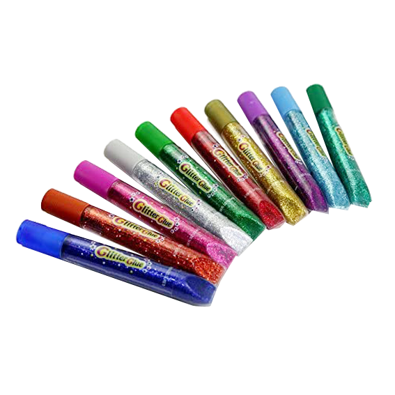6 Colors Glitter Pen Deli Glitter Glue Painting Markers For