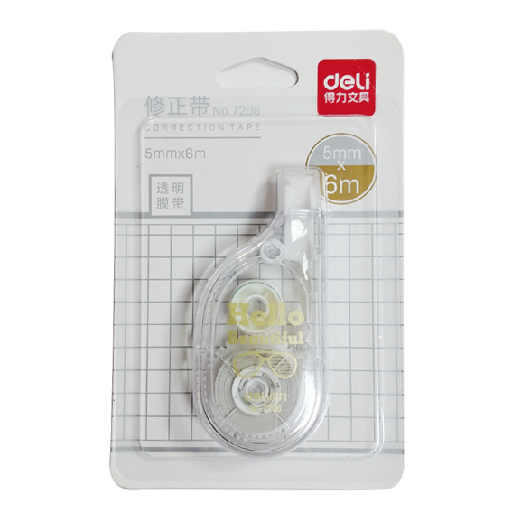 DELI – CORRECTION TAPE – 7206 – Ay stationery